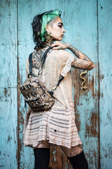 SNAKE SKIN MINI BACKPACK - MAJOVE