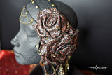 LEATHER ROSE HEADPIECE