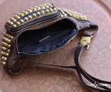 Spike Leather Fanny Pack