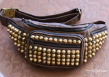 Spike Leather Fanny Pack